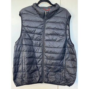Men's HAWKE & Co. spirt performance Black down fill Packable Puffer Vest L